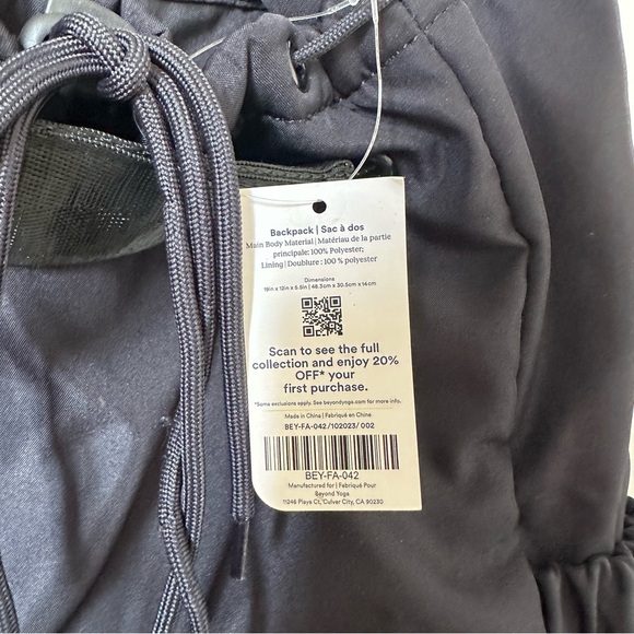 NWT Beyond Yoga Convertible Black Backpack Gym Bag - Picture 9 of 13